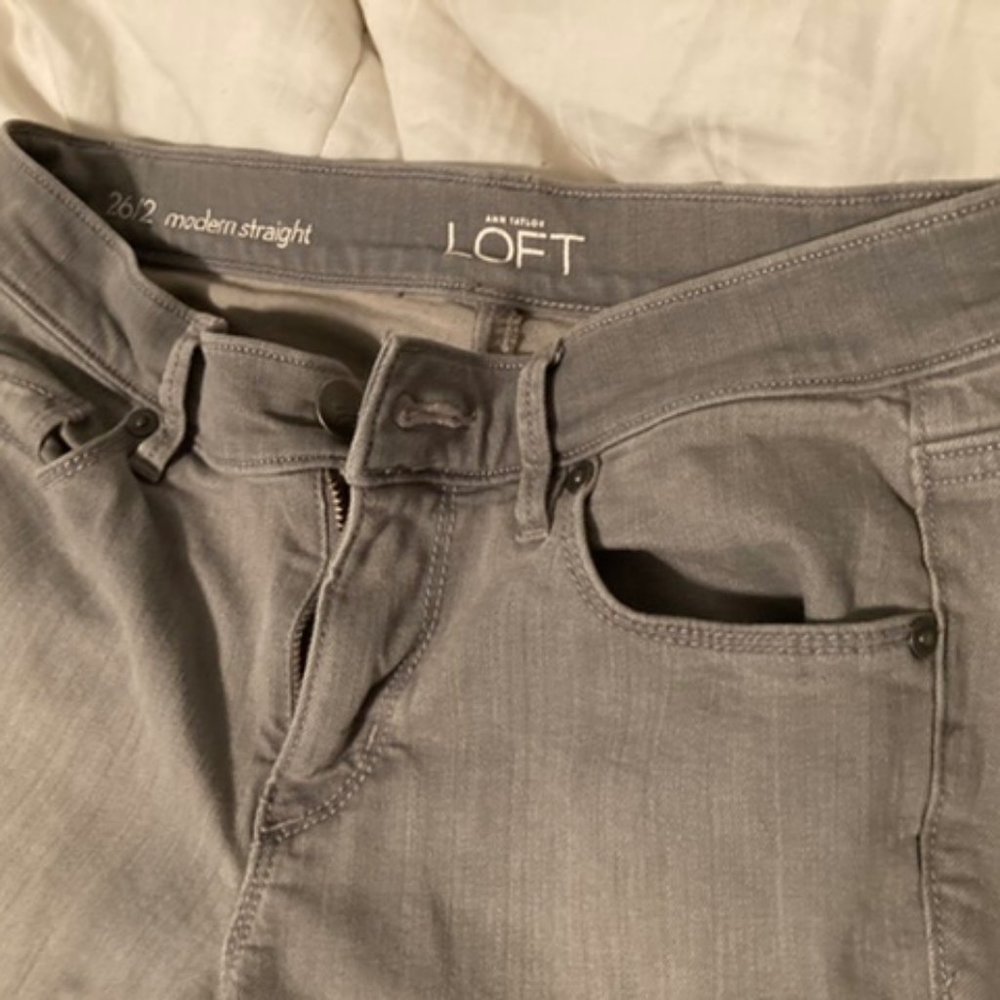 Ann Taylor LOFT modern straight jeans size 2 (26)